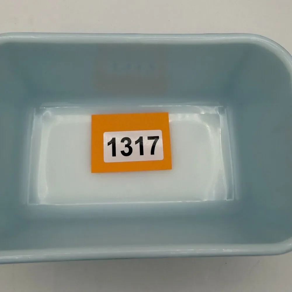 Vintage Pyrex 502 Refrigerator Dish ~ Turquoise Blue 1½ Qt Mid Century